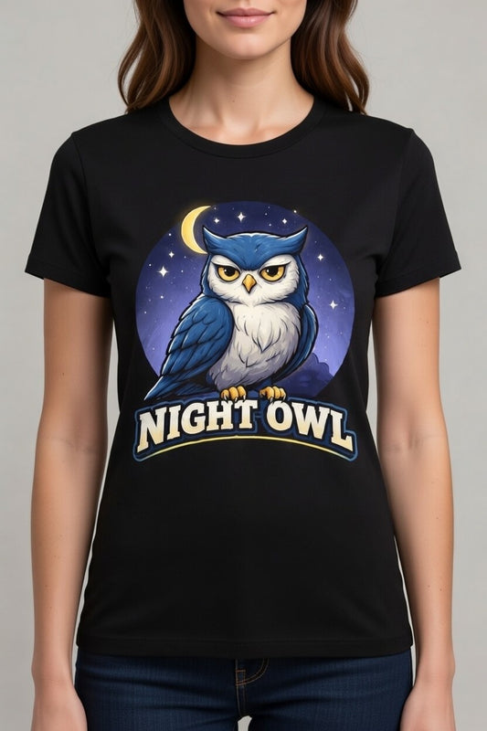 NIGHT OWL Bold Print T-Shirt – Nocturnal Lifestyle Tee