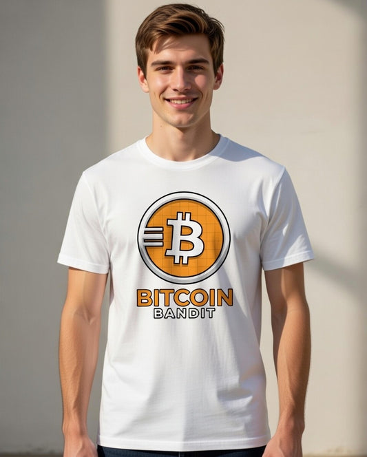 BITCOIN BANDIT Bold Print T-Shirt – HODL Bandit Tee