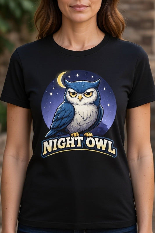 NIGHT OWL Bold Print T-Shirt – Nocturnal Lifestyle Tee